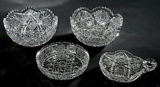 Four Brilliant Period Cut Glass Tableware