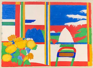 John Grillo (American, 1917 - 2014) modernist painting
