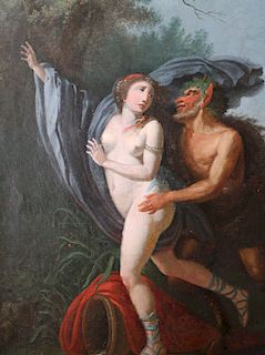 French Old Master mythological painting 18th century