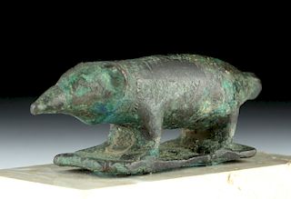 Egyptian Bronze Shrew Adornment (from Sarcophagus)