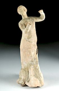 Greek Canosan Pottery Figure of Woman Dancing