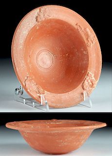 Roman Redware Pottery Bowl