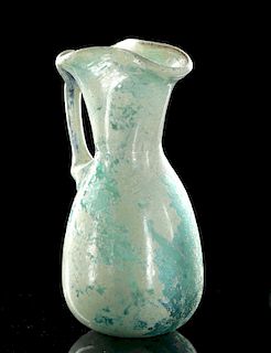 Choice Roman Glass Pitcher w/ Glossy Iridescence