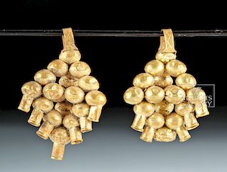 Pair Roman 18K Gold Earrings, ex-Arte Primitivo