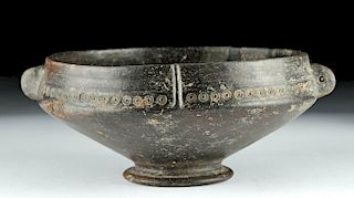 Etruscan Buccheroware Pedestal Dish
