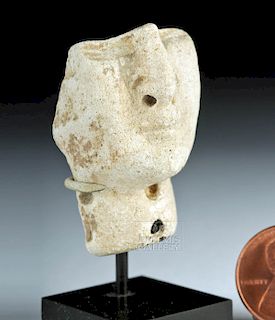 Mesopotamian White Frit Head of a Goddess