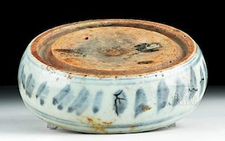 19th C. Chinese Glazed Pottery Ink Stone
