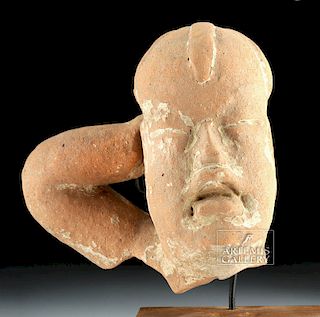 Olmec Pottery Head Fragment - Classic Baby