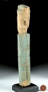 19th C. Panamanian Kuna Painted Wood Idol