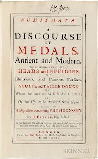 Evelyn, John (1620-1706) Numismata. A Discourse of Medals, Antient and Modern.