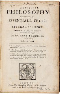 Fludd, Robert (1574-1637) Mosaicall Philosophy: Grounded upon the Essentiall Truth or Eternal Sapience.