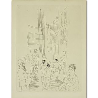 Raoul Dufy, French (1877-1953) Etching "French Pastry Chefs" Marked R. DUFY - Gravure originale in 