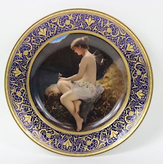 Wilhelm Kray (1828-1889) Royal Vienna Plate