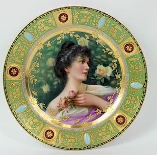 Royal Vienna Porcelain Cabinet Plate.