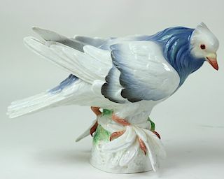 Meissen German Hand Painted Porcelain Pigeon