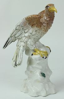 Antique Meissen German Porcelain Bald Eagle