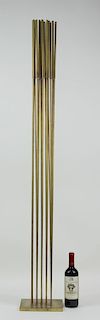 Contemporary 25 Brass Rod Kinetic Sound Sculpture.