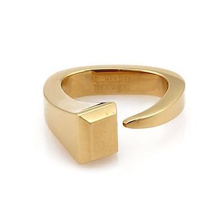 Hermes Juste un Clou 18k Gold Fany Open Ring