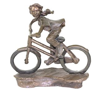 Mark Hopkins "Race Ya!" Cast Bronze Sculpture