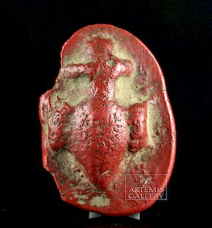 Egyptian Paste Glass Heart Amulet