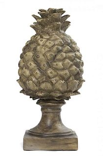 A Resin Model of a Pineapple, Height 19 inches.