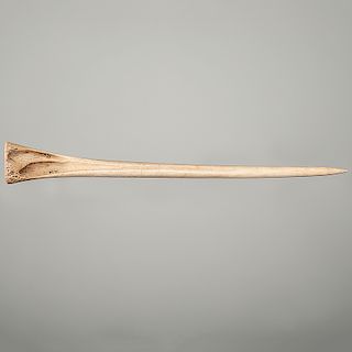 A Knobbed End Bone Hairpin