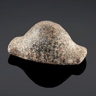 A Fine Granite "Spanish Helmet" Type Boatstone