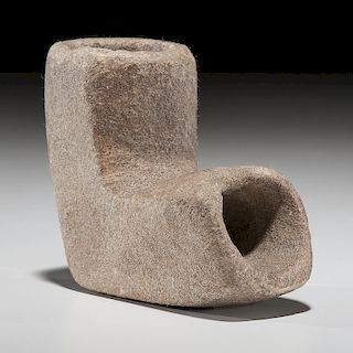 A Sandstone Elbow Pipe