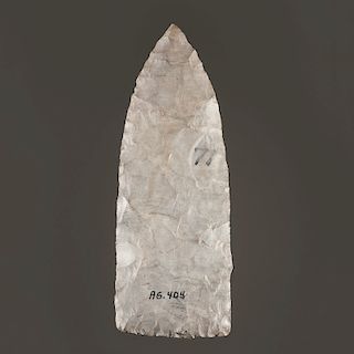 An Adena Dover Flint Leaf-Shaped Blade