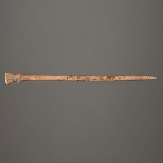A Carved Bone Hairpin