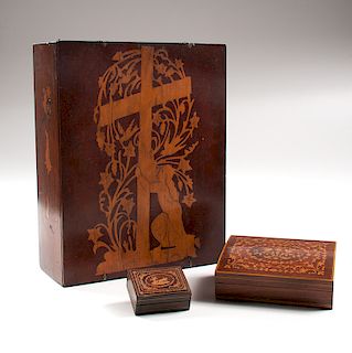 Marquetry Bible Box, Plus