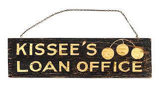 Loan Office Trade Sign Height 7 1/2 x width 27 inches