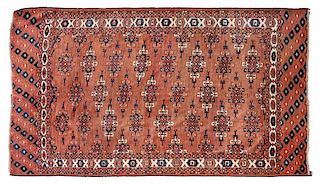 Yomut Turkmen Rug 72 x 113 1/2 inches