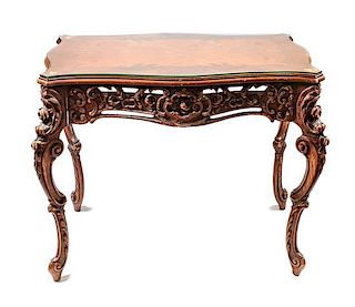 Louis XIV Style Side Table Height 31 x width 35 x depth 20 inches
