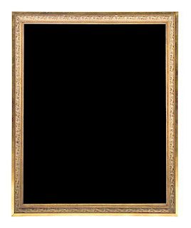 A Giltwood Mirror, 41 3/8 x 33 1/4 inches.
