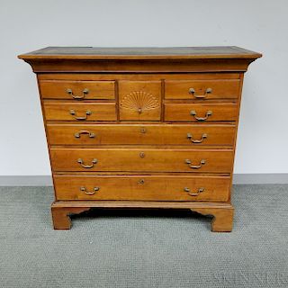 Queen Anne Fan-carved Cherry Chest of Drawers