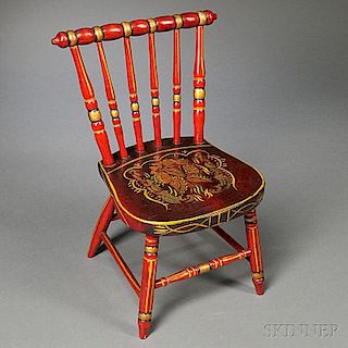 Child's Painted Side Chair