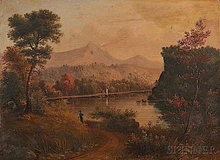 James Salisbury Burt (act. Massachusetts, 1839-1849)      Path by the River.