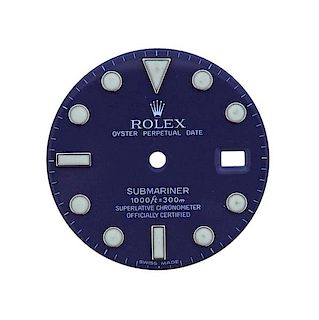 Rolex Oyster Date Submariner Watch Blue Dial