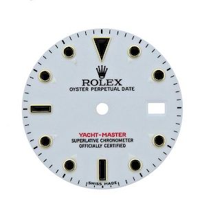Rolex Oyster Date Yacht Master Watch White Dial