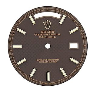 Rolex Oyster Day Date Watch Brown Dial