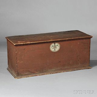 Paint-decorated Quartermaster's Six-board Chest