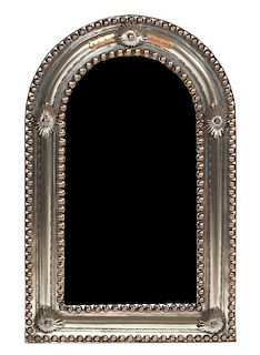 A Mexican Tin and Copper Mirror, 31 3/4 x 20 3/8 inches.