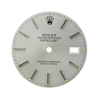 Rolex Datejust Date Silvered Watch Dial 
