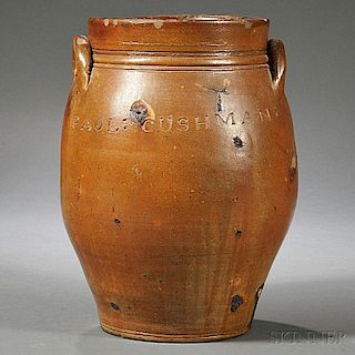 Paul Cushman Ovoid Stoneware Jar