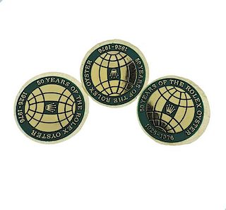 50 Years of Rolex Oyster Anniversary Box Stickers 1926 1976