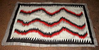 Native American Navajo Eye Dazzler Indian Blanket or Rug