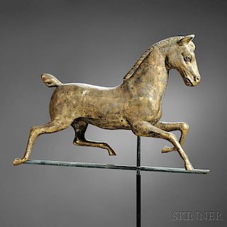 Molded Copper Hackney Horse Weathervane