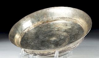 Ancient Greek Silver Libation Dish - 204.2 grams
