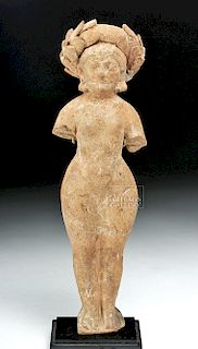Greek Hellenistic Terracotta Female Statuette w/ TL